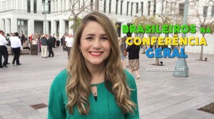 Equipe Mormonsud Entrevista Brasileiros Após Sessão da Conferência Geral