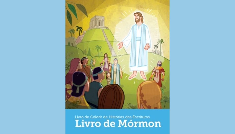 Igreja publica livro de colorir do Livro de Mórmon para crianças
