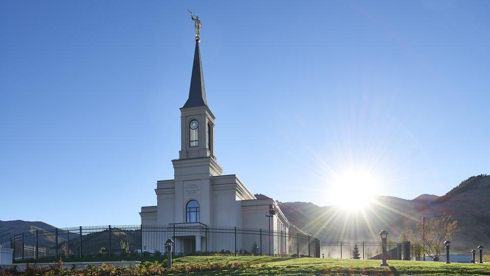 Templo de Star Valley Wyoming nascer do sol