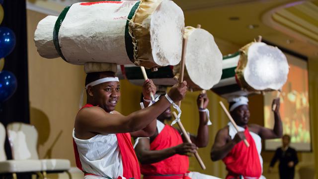 Apresentação cultural tambor