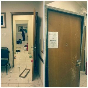Arrombamento na capela sede da Estaca Montese em Fortaleza