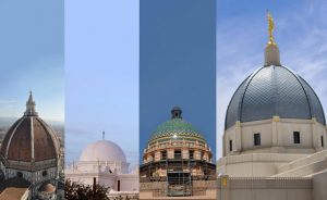 O mais novo templo Mórmon apresenta uma redoma, não uma torre
