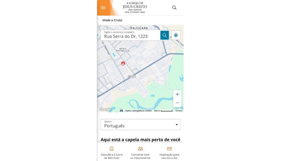 encontrar capela mais próxima