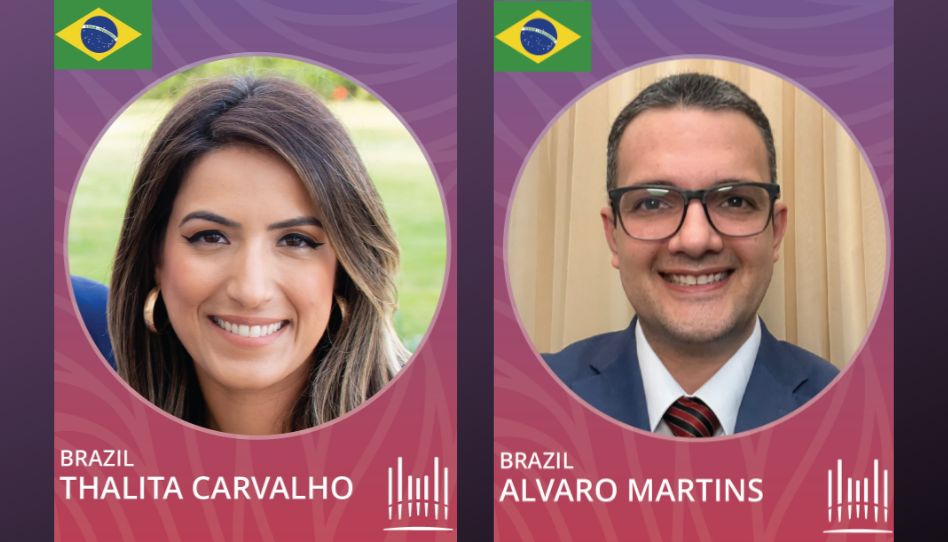 Thalita Carvalho e Álvaro Martins - participantes internacionais Coro do Tabernáculo