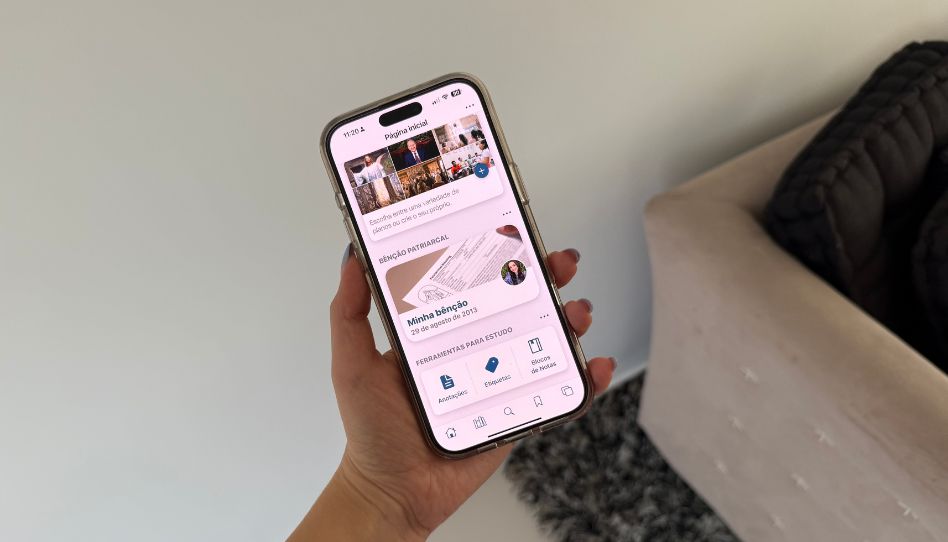 Agora você pode acessar sua bênção patriarcal no app Biblioteca do Evangelho