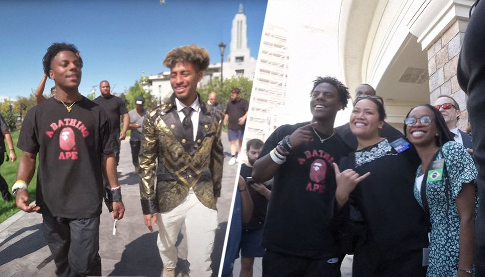 Reação de streamer surpreende ao visitar Praça do Templo em Salt Lake City