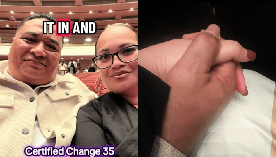 Ex-presidiário e sua esposa na Conferência Geral.