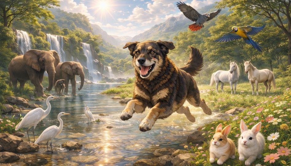 Será que veremos nossos animais de estimação no céu?