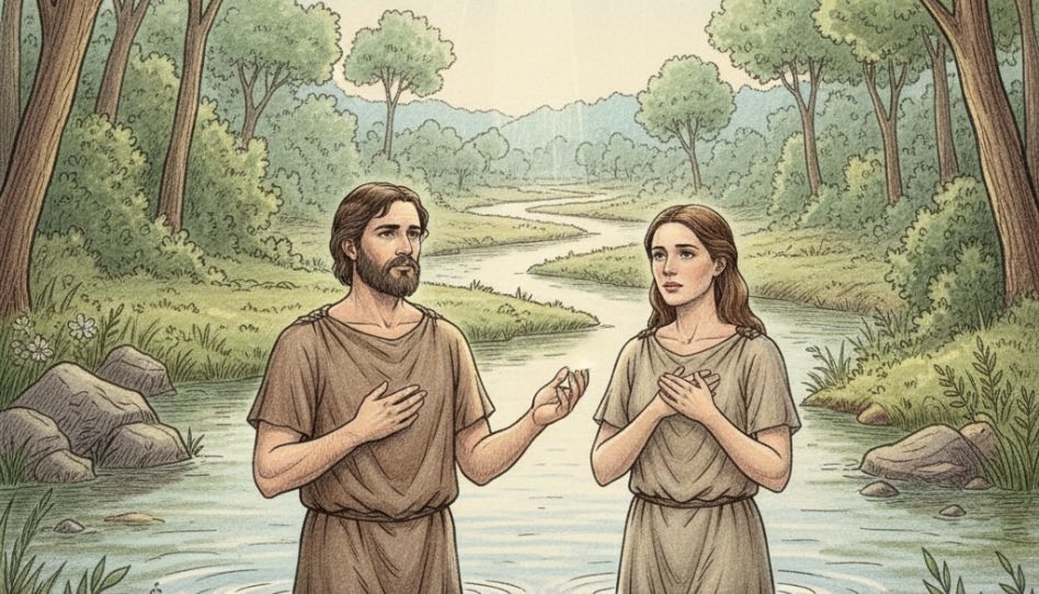 Livro de Moisés - Batismo de Adão e Eva