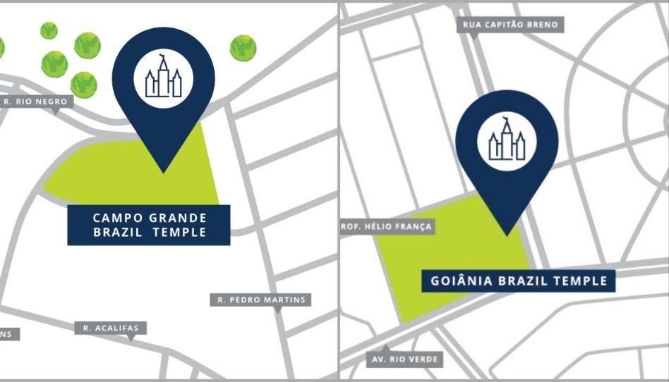 Igreja divulga locais dos templos de Campo Grande e Goiânia