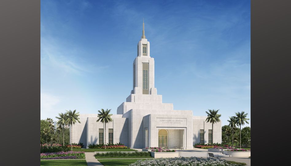 renderização do templo de Campo Grande